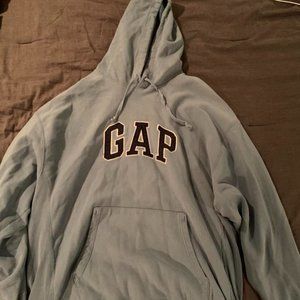 vintage grey blue gap hoodie